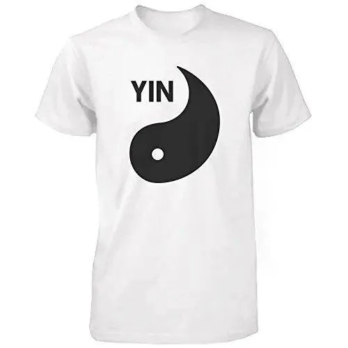 100% Cotton Yin Yang Black And White Shirts Matching T-Shirts Cute Asian Couple Tees Summer Style Tee Shirt