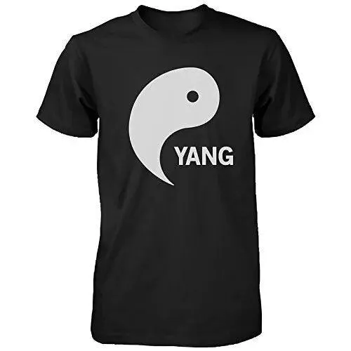 100% Cotton Yin Yang Black And White Shirts Matching T-Shirts Cute Asian Couple Tees Summer Style Tee Shirt