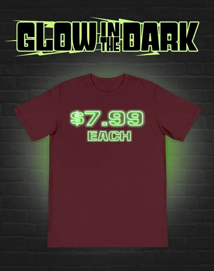 100 Glow in the Dark T-Shirts