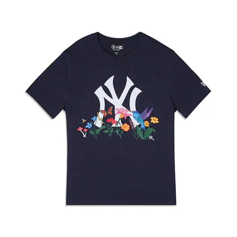 Mens New York Yankees Blooming Navy T-Shirts