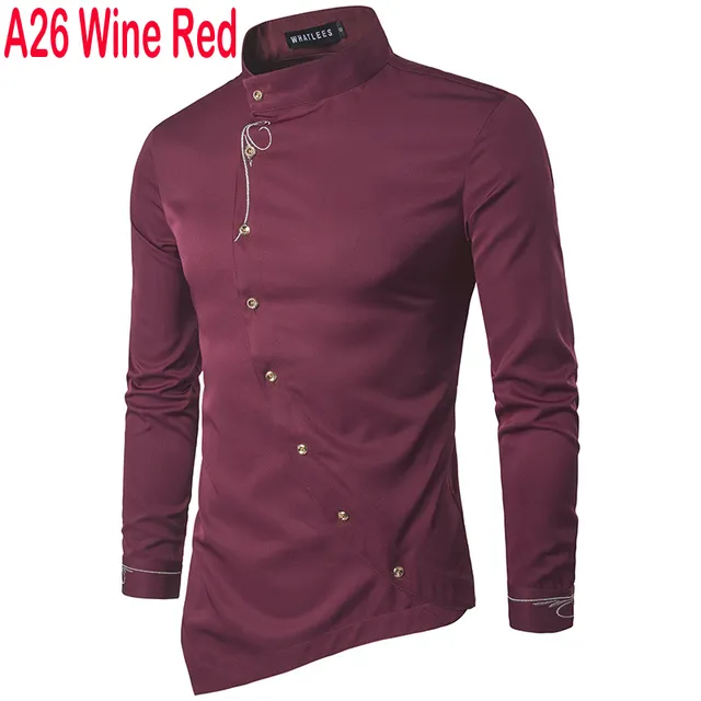 2022 Embroidery Men Casual Long Sleeve Shirts