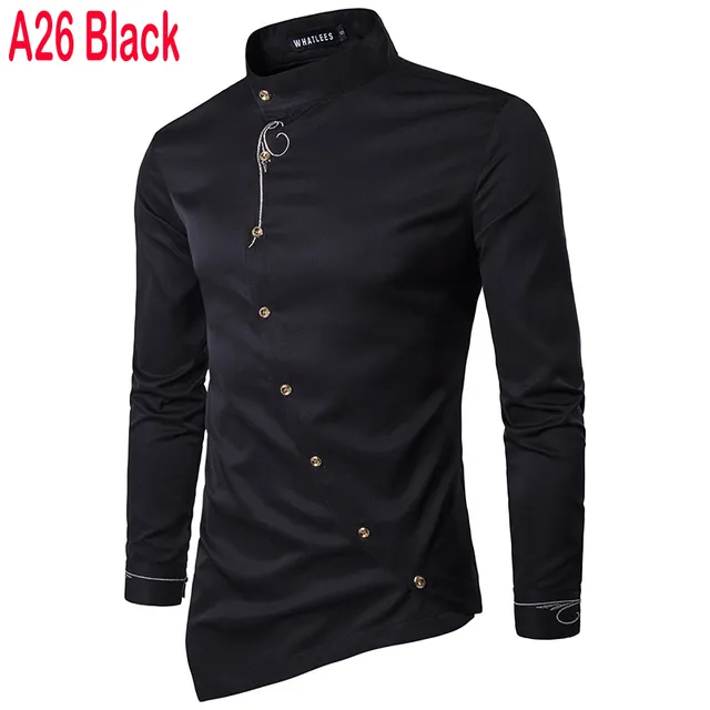 2022 Embroidery Men Casual Long Sleeve Shirts