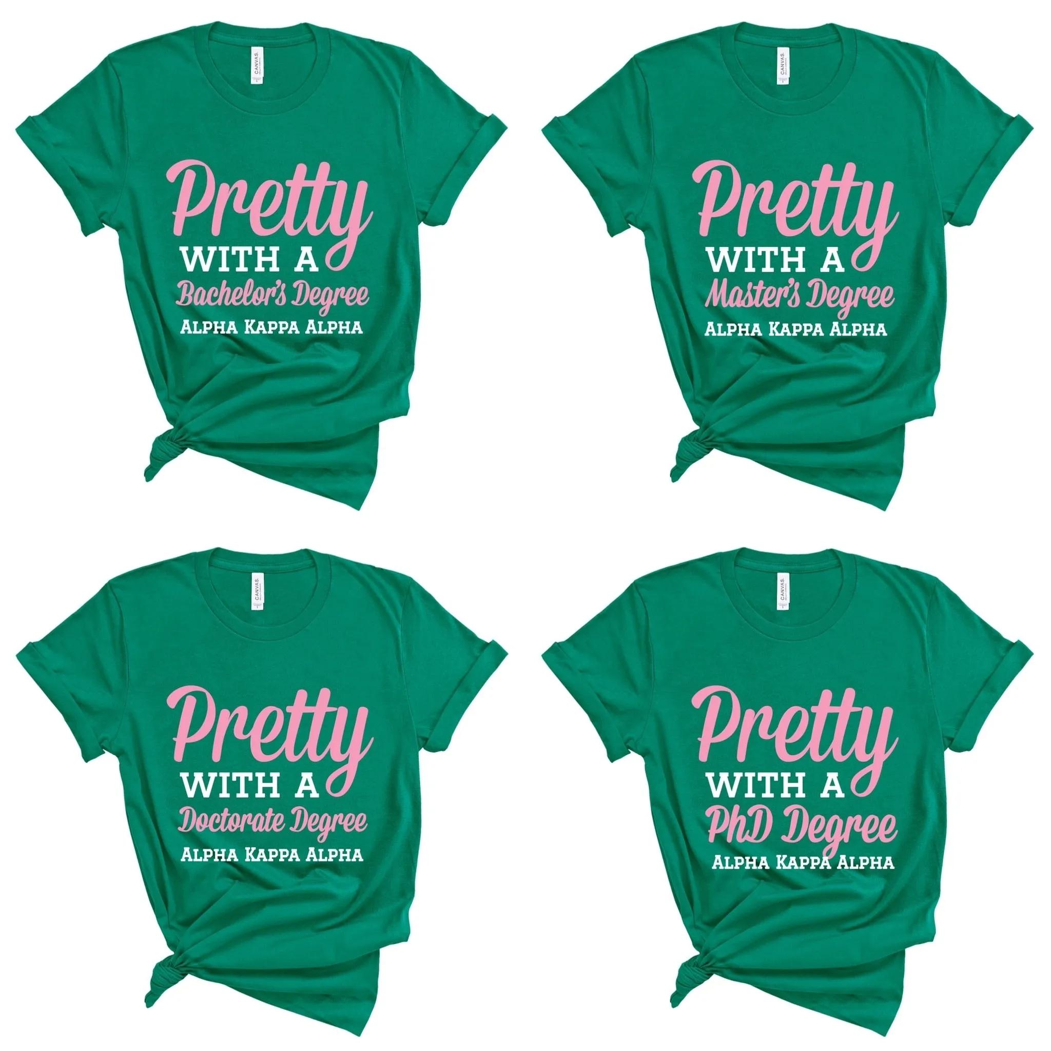 (4 degree options) AKA Green Custom Degree T-Shirts