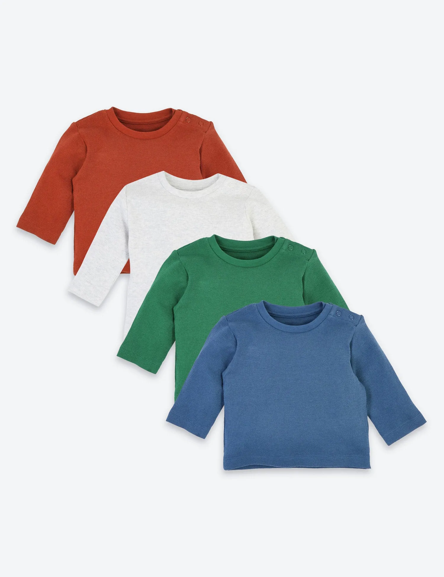 4 Pack Organic Cotton Waffle T-Shirts