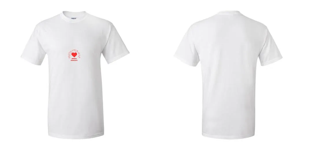 50 White DTG T-Shirts