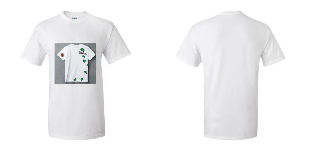 50 White DTG T-Shirts