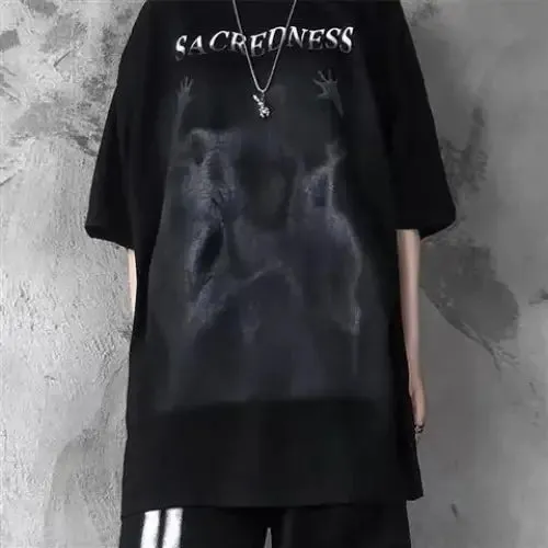 Anime Japan Style Gothic Oversized T-Shirts