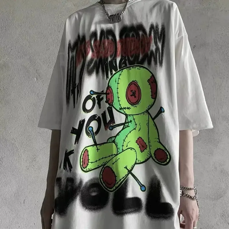 Anime Japan Style Gothic Oversized T-Shirts