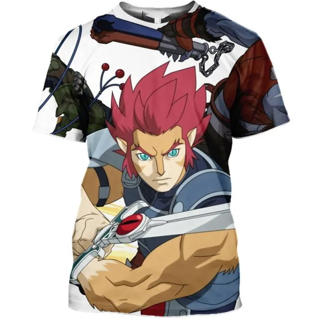 Anime T shirt Thundercats 3D Print Men Women Fashion Oversized T-shirts Children Boy Kawaii Tees Tops Girl Shirts Mens Clothing