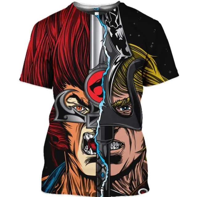 Anime T shirt Thundercats 3D Print Men Women Fashion Oversized T-shirts Children Boy Kawaii Tees Tops Girl Shirts Mens Clothing