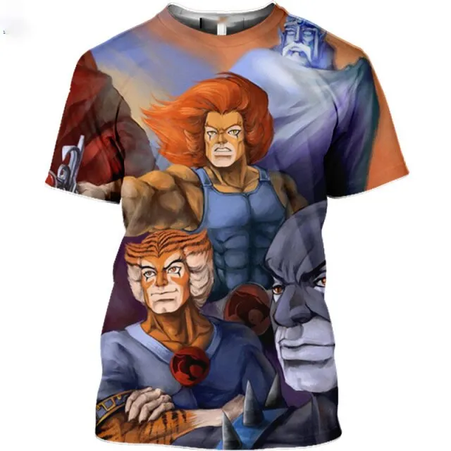 Anime T shirt Thundercats 3D Print Men Women Fashion Oversized T-shirts Children Boy Kawaii Tees Tops Girl Shirts Mens Clothing