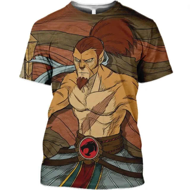 Anime T shirt Thundercats 3D Print Men Women Fashion Oversized T-shirts Children Boy Kawaii Tees Tops Girl Shirts Mens Clothing