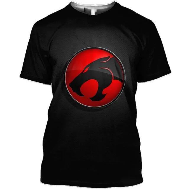 Anime T shirt Thundercats 3D Print Men Women Fashion Oversized T-shirts Children Boy Kawaii Tees Tops Girl Shirts Mens Clothing