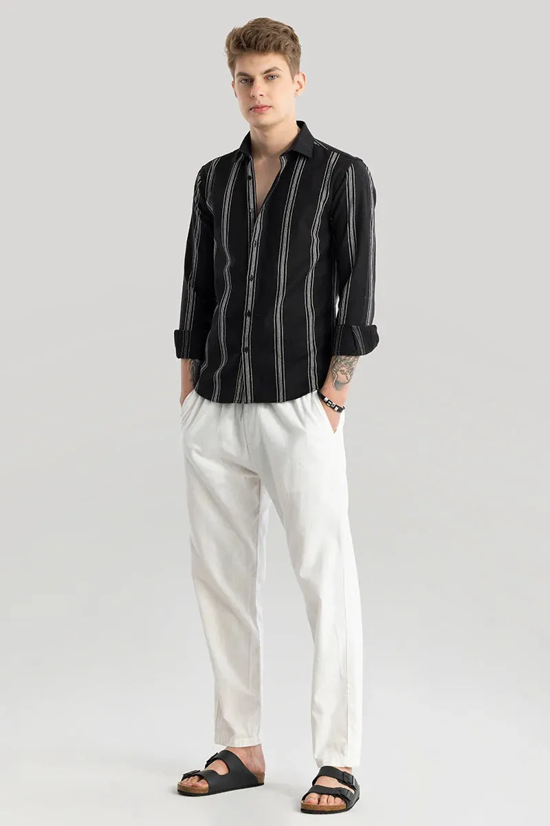 Annika Black Stripes Shirts