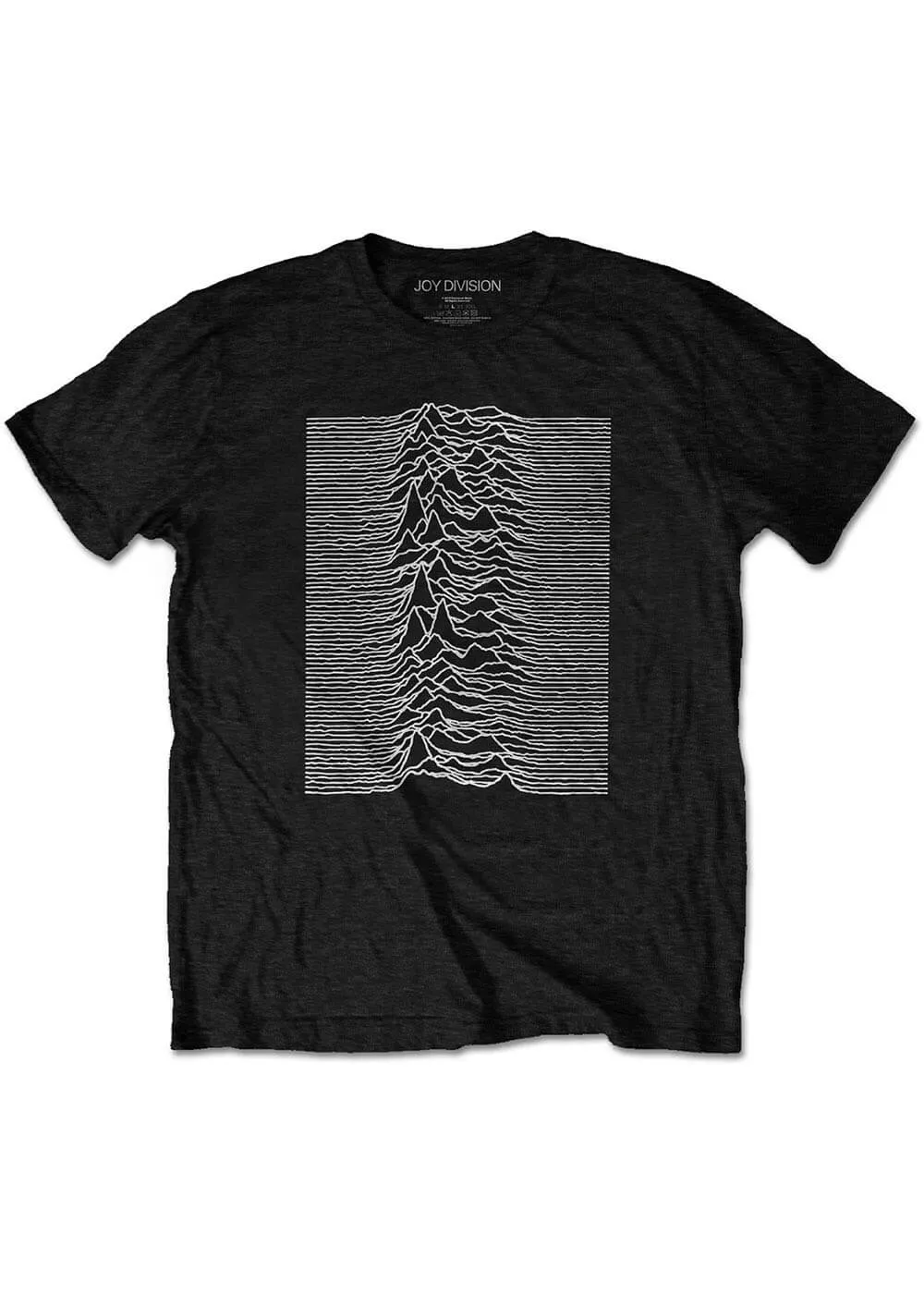 Band Shirts Joy Division Unknown Pleasures T-Shirt Black