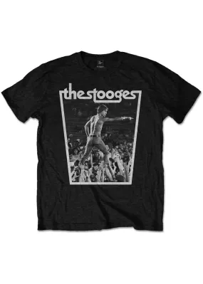 Band Shirts Stooges Iggy Pop Crowdwalk T-Shirt Black