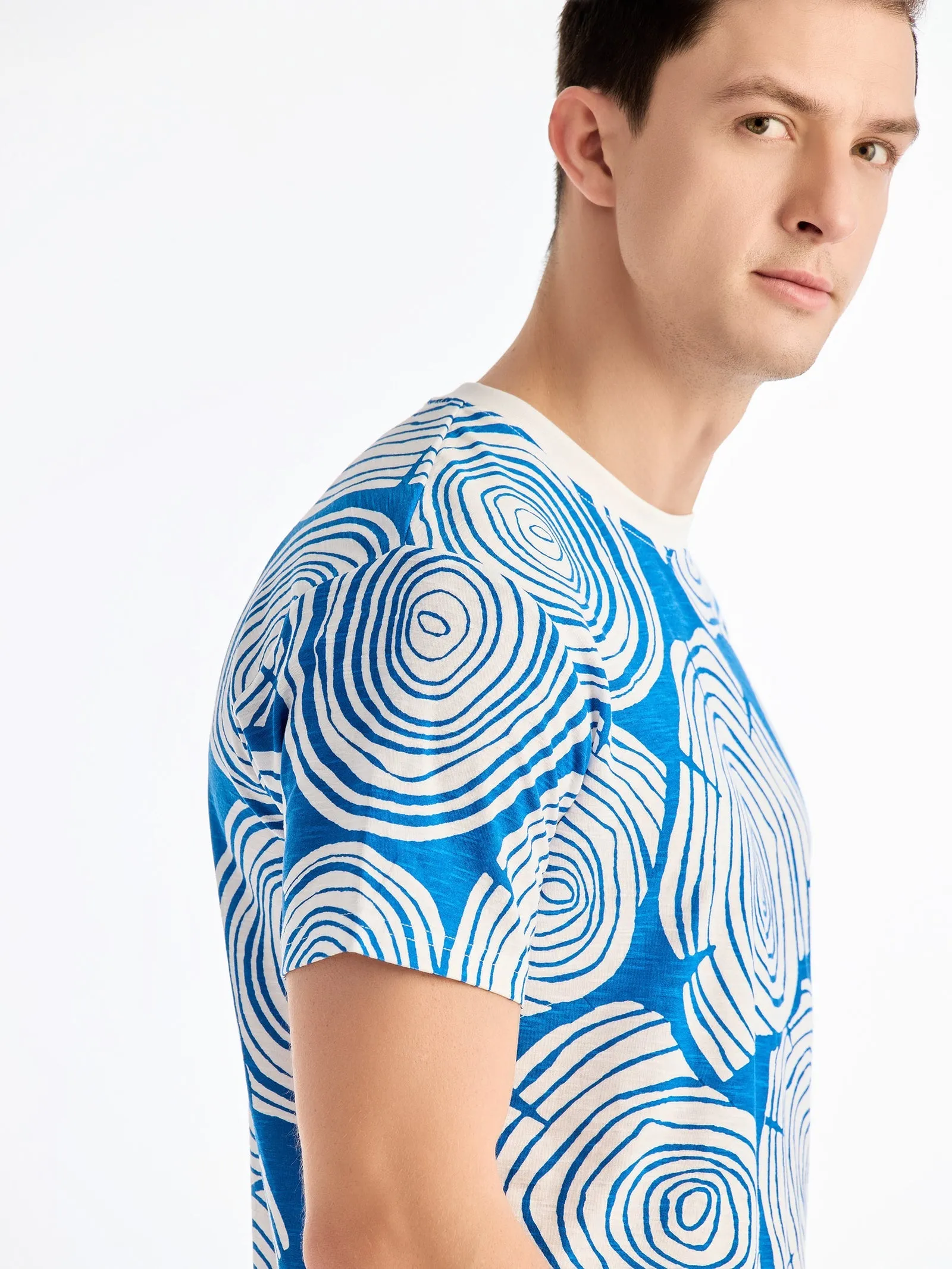 Blue Printed T-Shirt