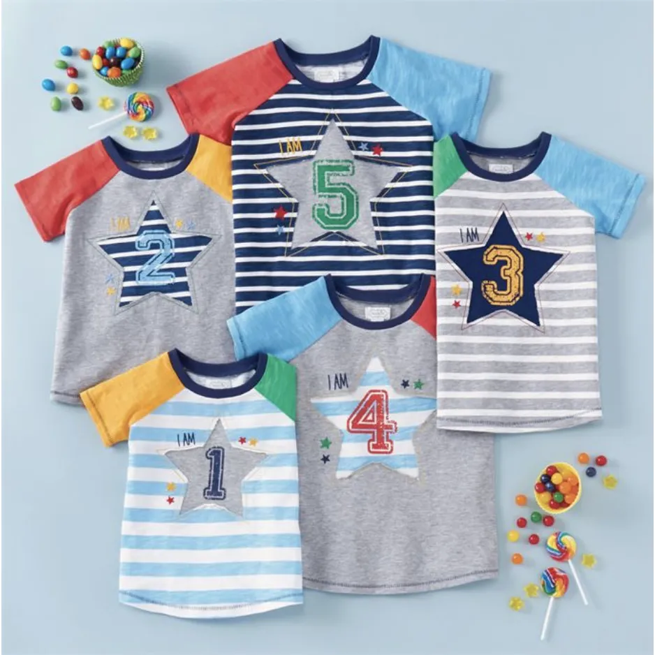 Boy Star Birthday Shirts