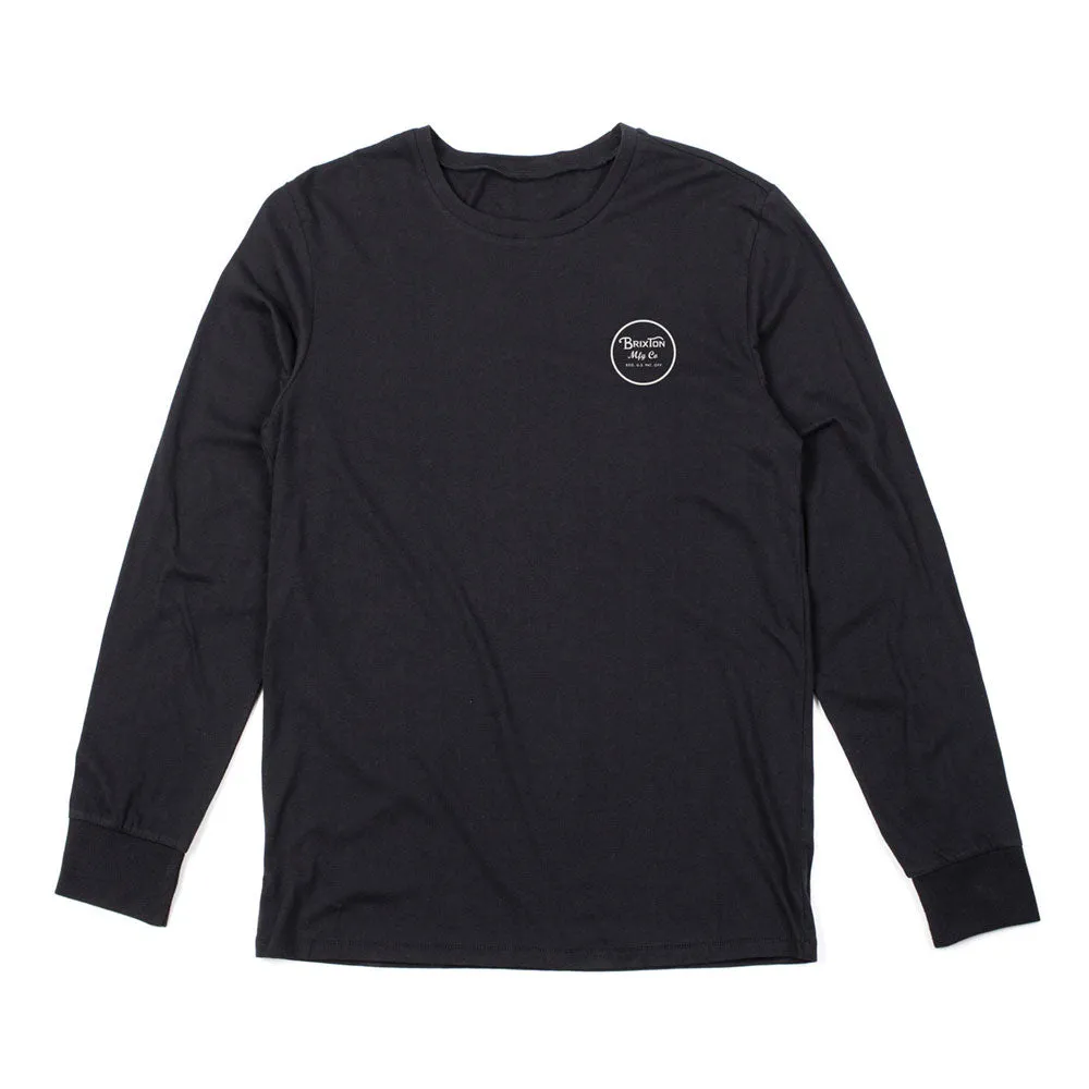 Brixton Wheeler Long Sleeve T-Shirt Black