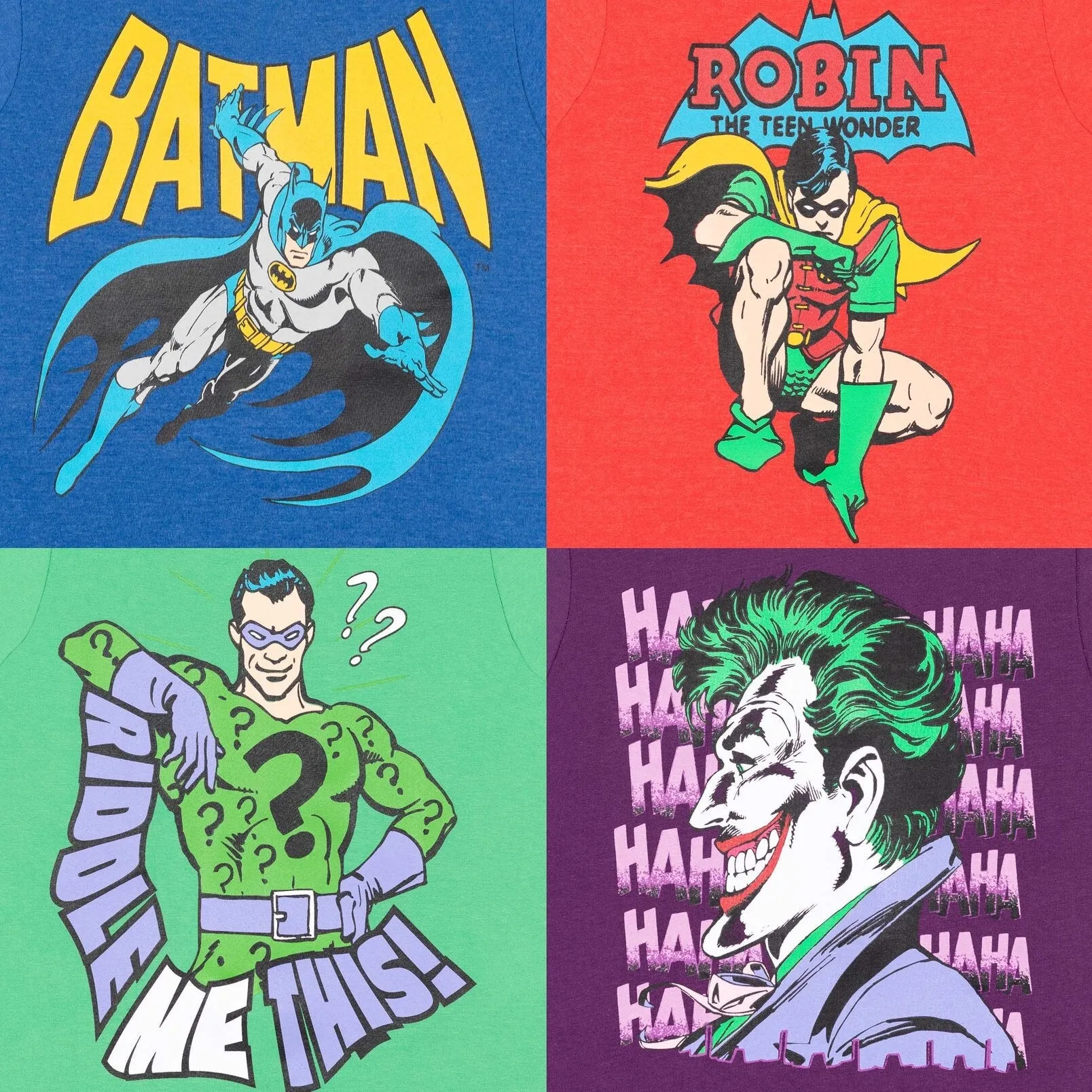 DC Comics Batman 4 Pack Graphic T-Shirts