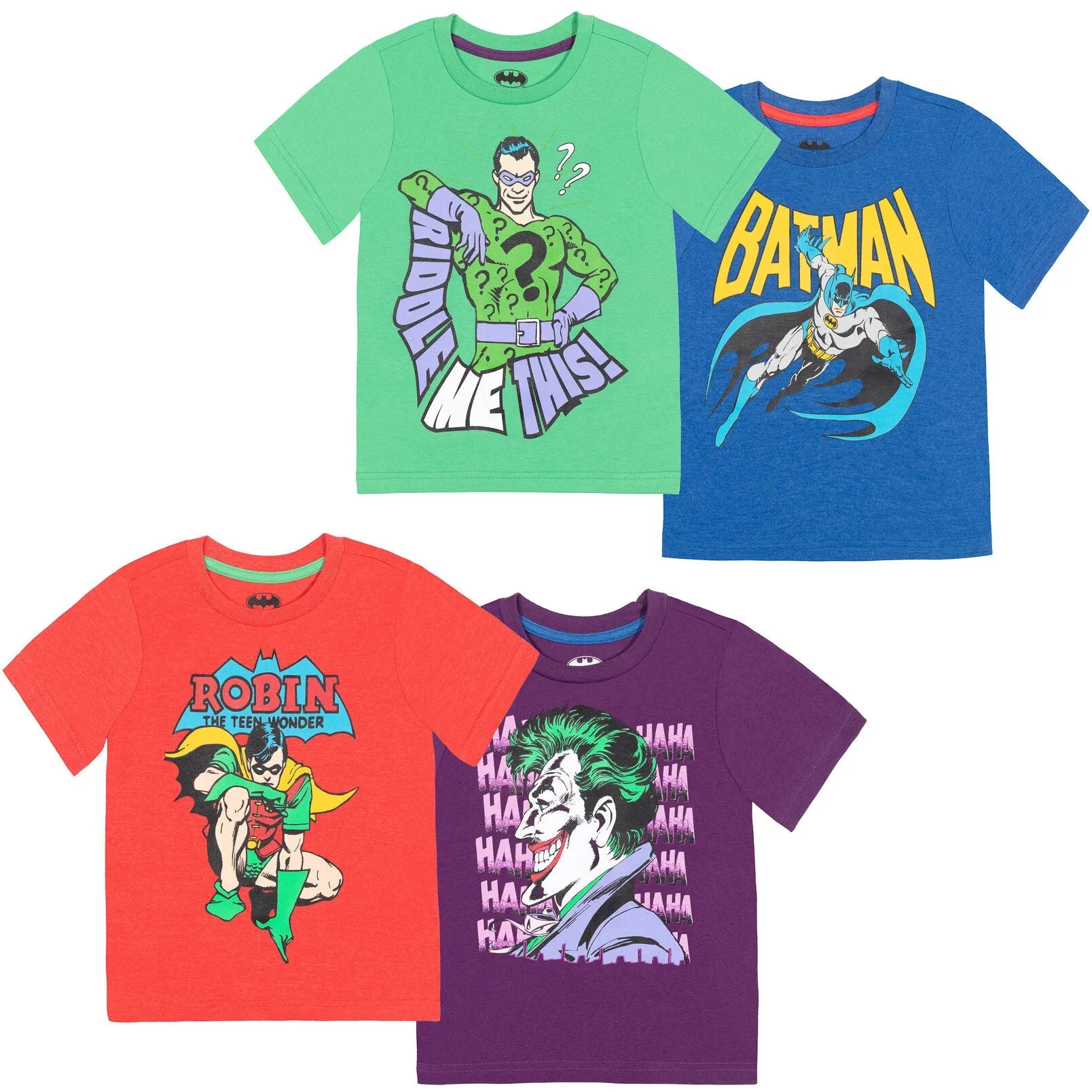 DC Comics Batman 4 Pack Graphic T-Shirts