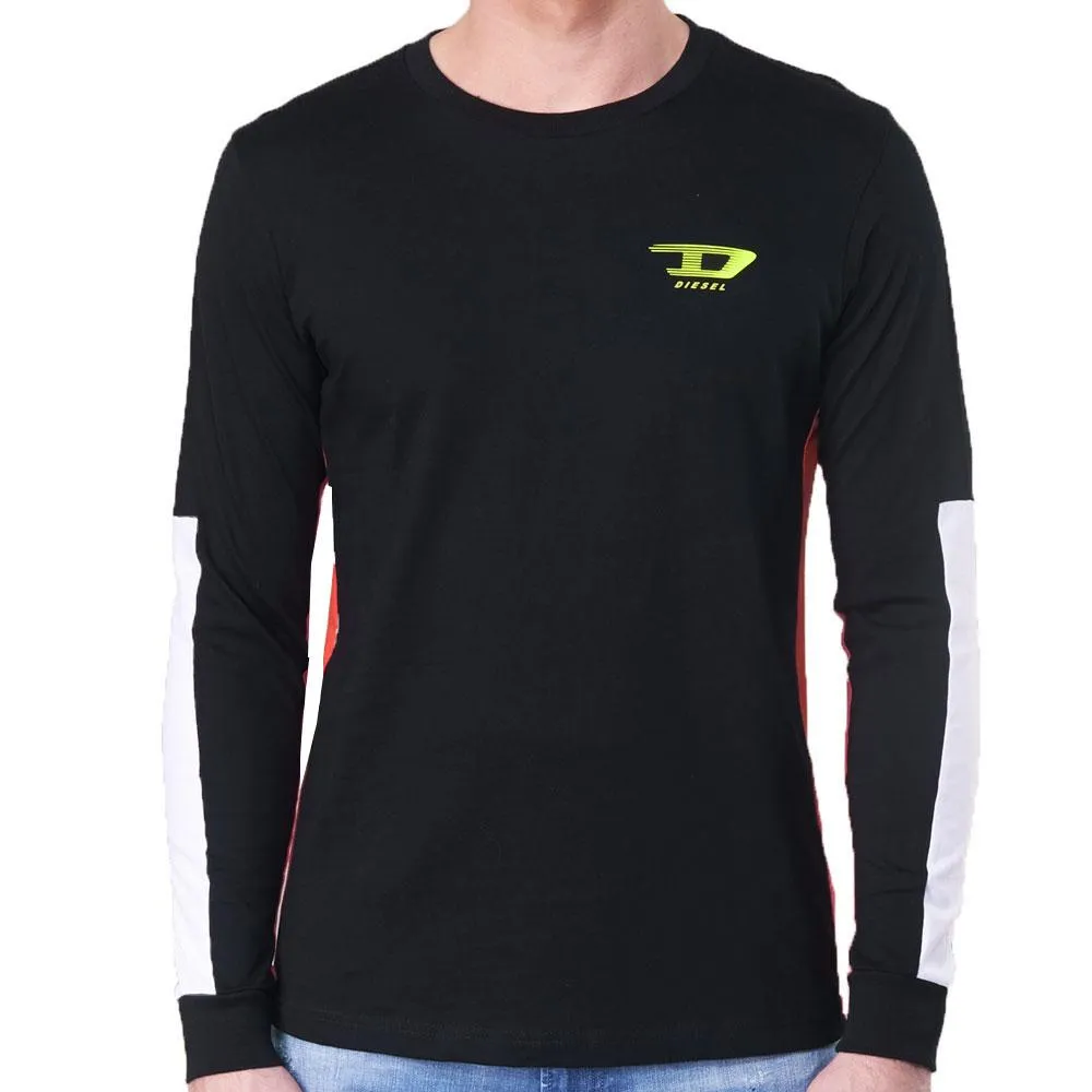 Diesel T-HARUS Long Sleeve T Shirt - Black