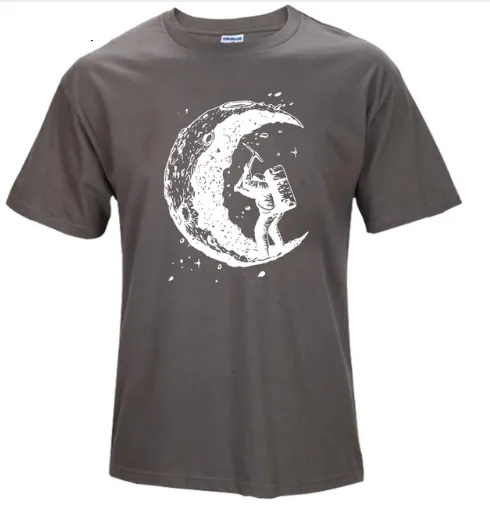 Digging The Moon O-neck T Shirts