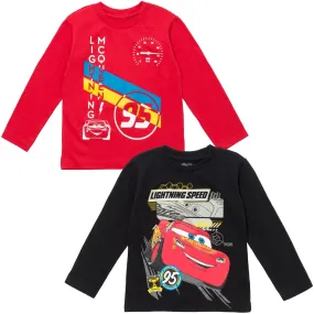 Disney Cars Lightning McQueen 2 Pack Long Sleeve T-Shirts