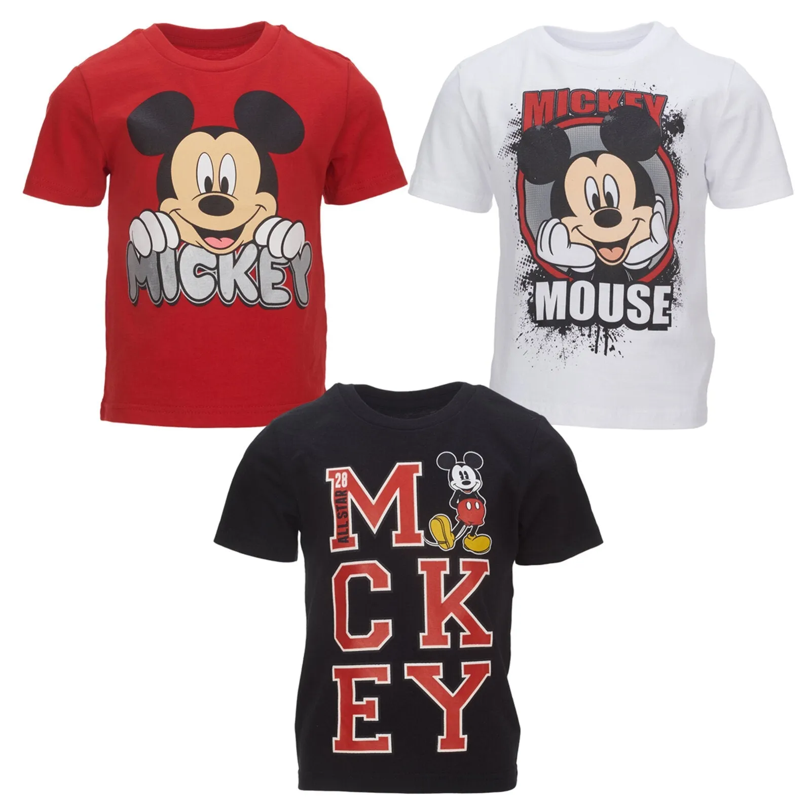 Disney Mickey Mouse 3 Pack T-Shirts