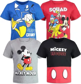 Disney Mickey Mouse 4 Pack T-Shirts