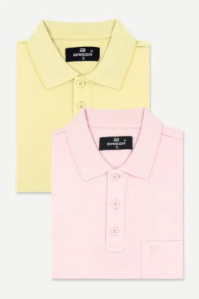 Golf Polo - Collar T-Shirts Pack Of 2 Combo For Men | Ariser