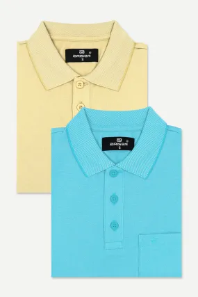 Golf Polo - Collar T-Shirts Pack Of 2 Combo For Men | Ariser