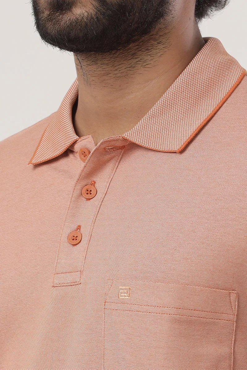 Golf Polo  -  Sandy Brown T-Shirts For Men | Ariser