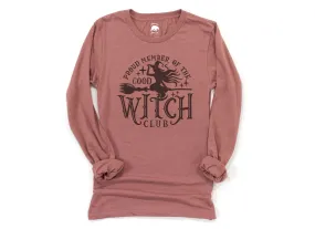 Good Witch Club Long Sleeve Shirts - light or dark artwork