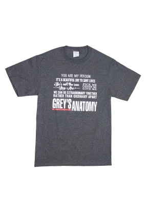 Grey's Anatomy - Quotes and Logo T-Shirts