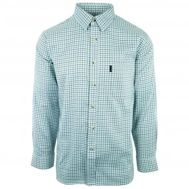 Hazy Blue Mens Casual Country Check Long Sleeve Shirts