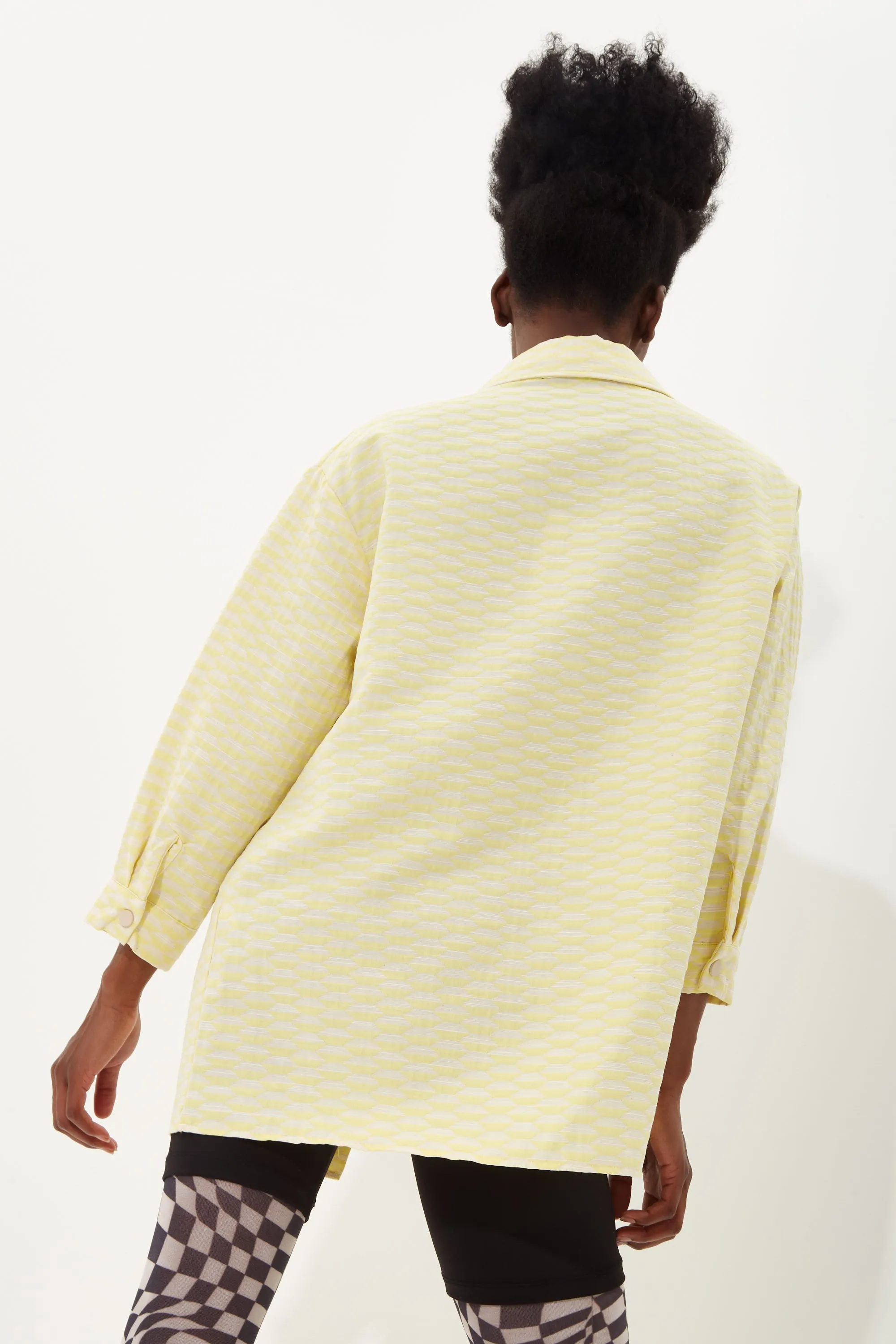 House Of Holland Yellow Jacquard Shirt