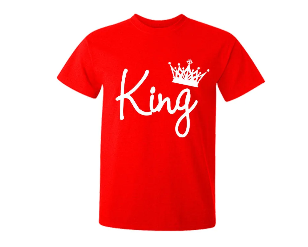 King and Queen Couple Shirts and Jogger Pants, Top & Bottom Sets