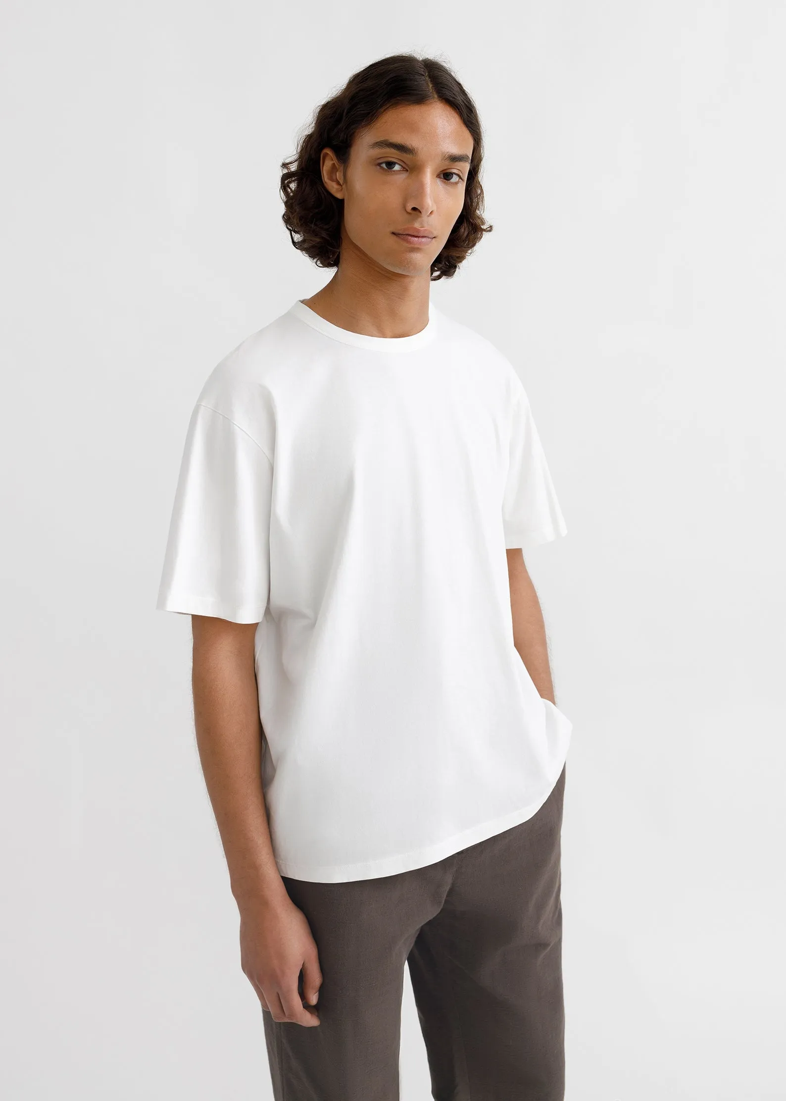 Lightweight Boxy T-Shirt - Cloud White