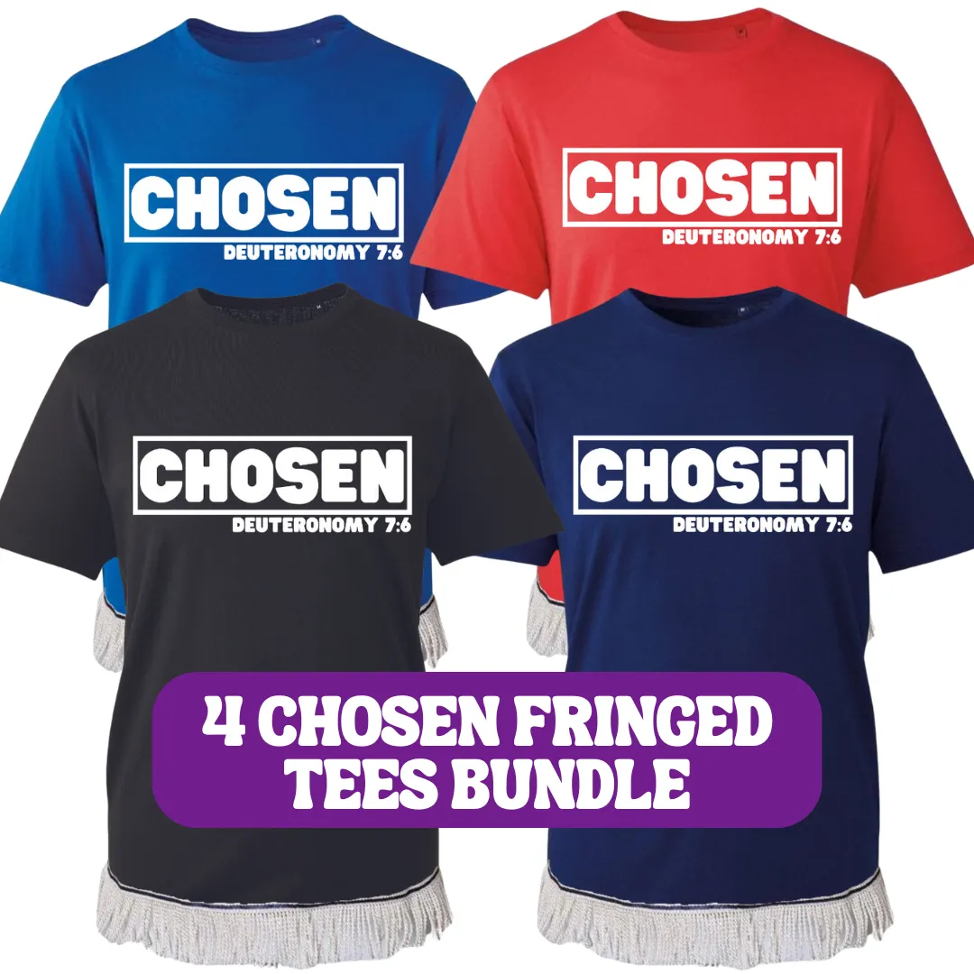 Men's CHOSEN Fringed T-Shirts Bundle