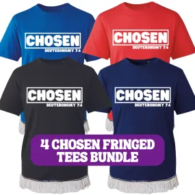 Men's CHOSEN Fringed T-Shirts Bundle