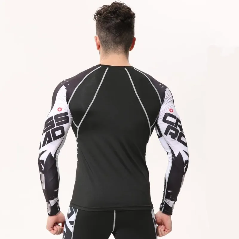 Mens Compression Shirts 3D Jerseys Long Sleeve T Shirt