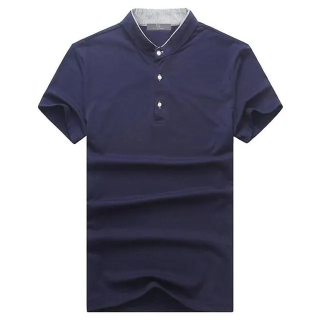 Men's Solid Color Polo Shirts