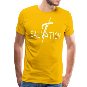 Mens T-Shirts, Salvation Graphic Text Shirt