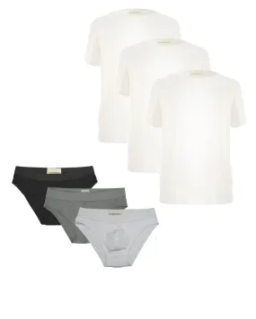 Mixed Briefs and White T-shirts Special Bundle - £140 (15% off)