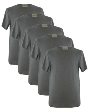 Organic Cotton/Bamboo T-shirts in Grey - 5 for £170 (15% off)