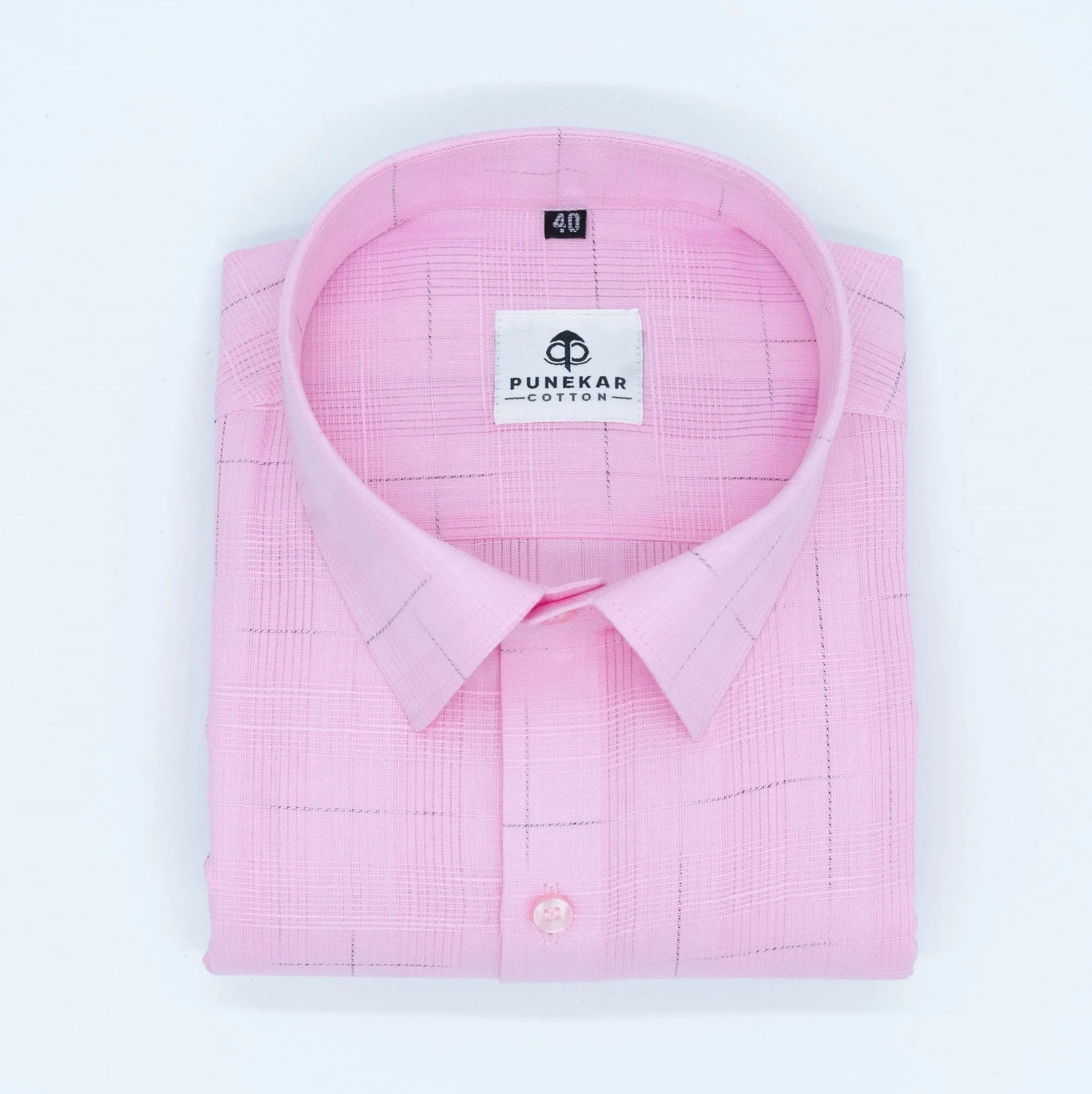 Pink Color Pure Cotton Shirts For Men