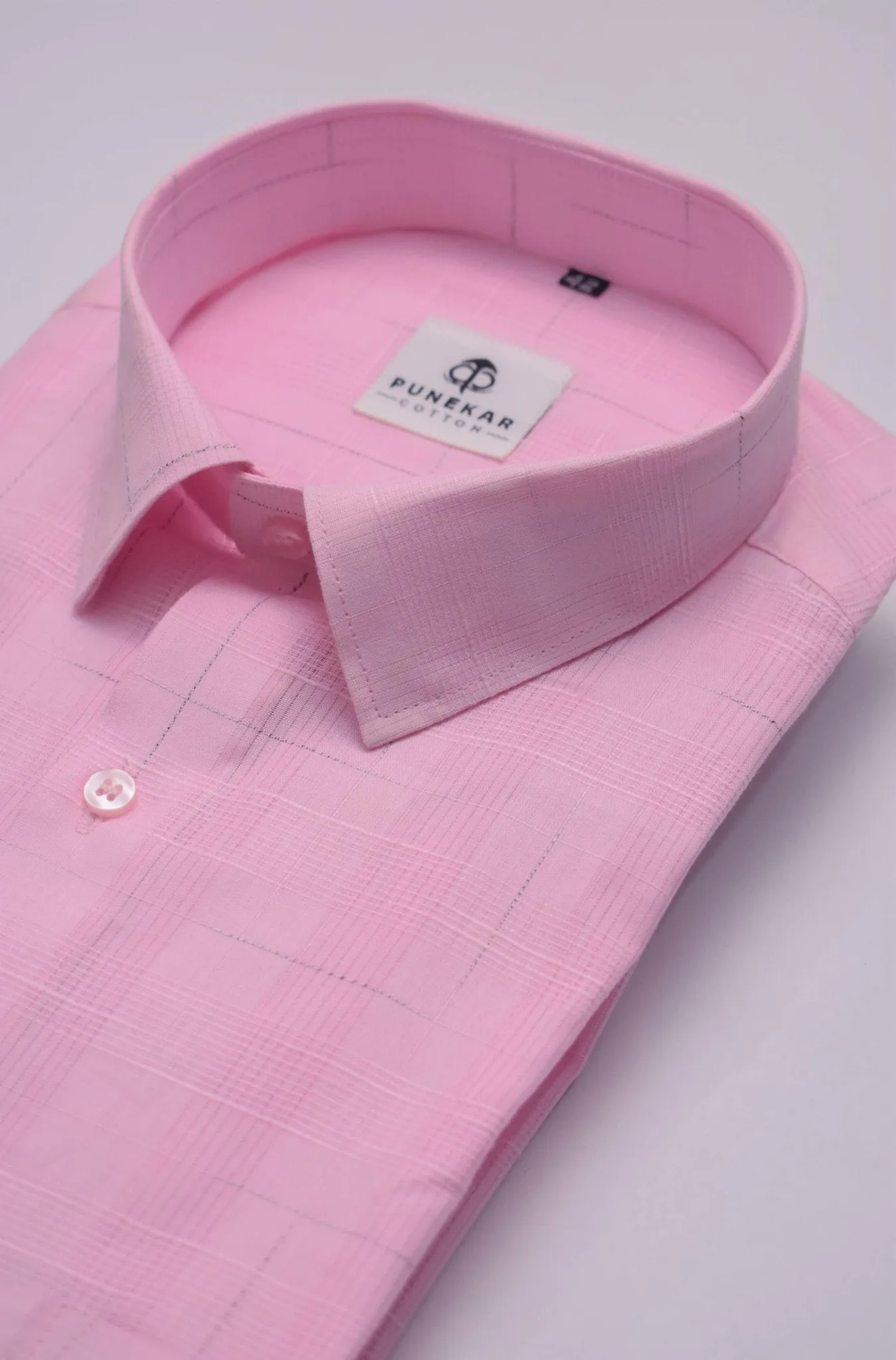 Pink Color Pure Cotton Shirts For Men