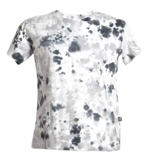 T-shirt tie dye effet taches blanc - gris